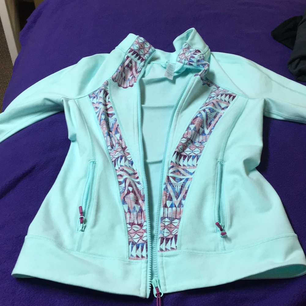 Turquoise track jacket